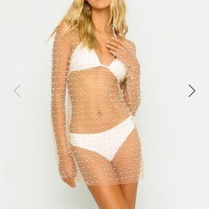 Beach Bunny Pearl Cover Up worn once